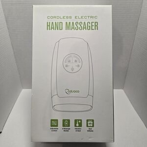 Cordless Electric Hand Massager Heat Relax Muscle Sore Office Home Gift EUC